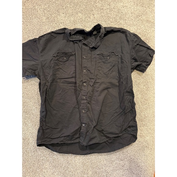 Sean John Other - Sean John Mens 5XB Black Short Sleeve Button Up Work Shirt